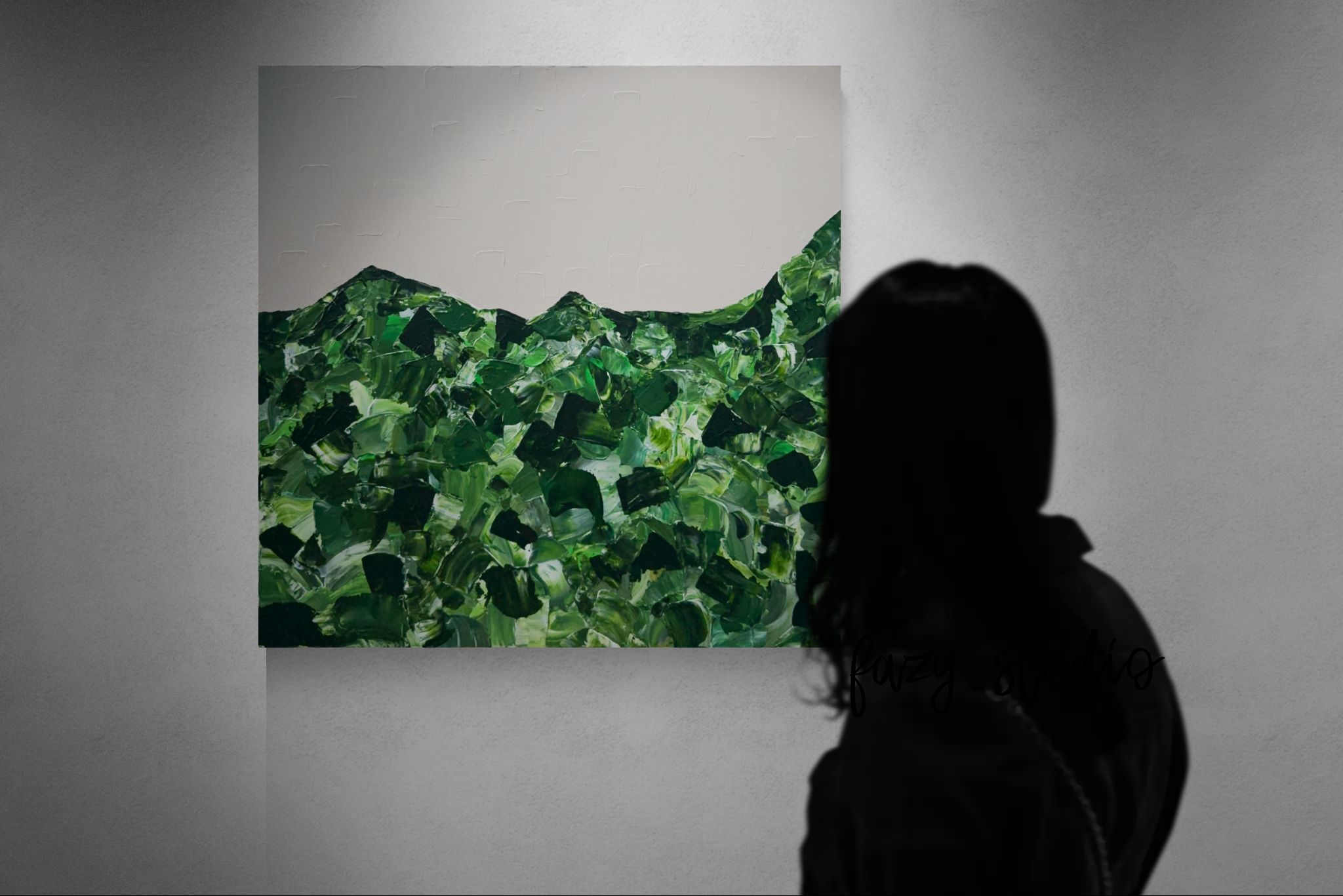 Emerald painting gallery view